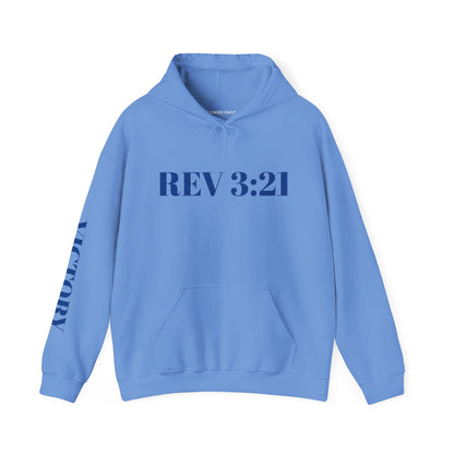 Inspirational REV 3:21 Unisex Heavy Blend Hoodie