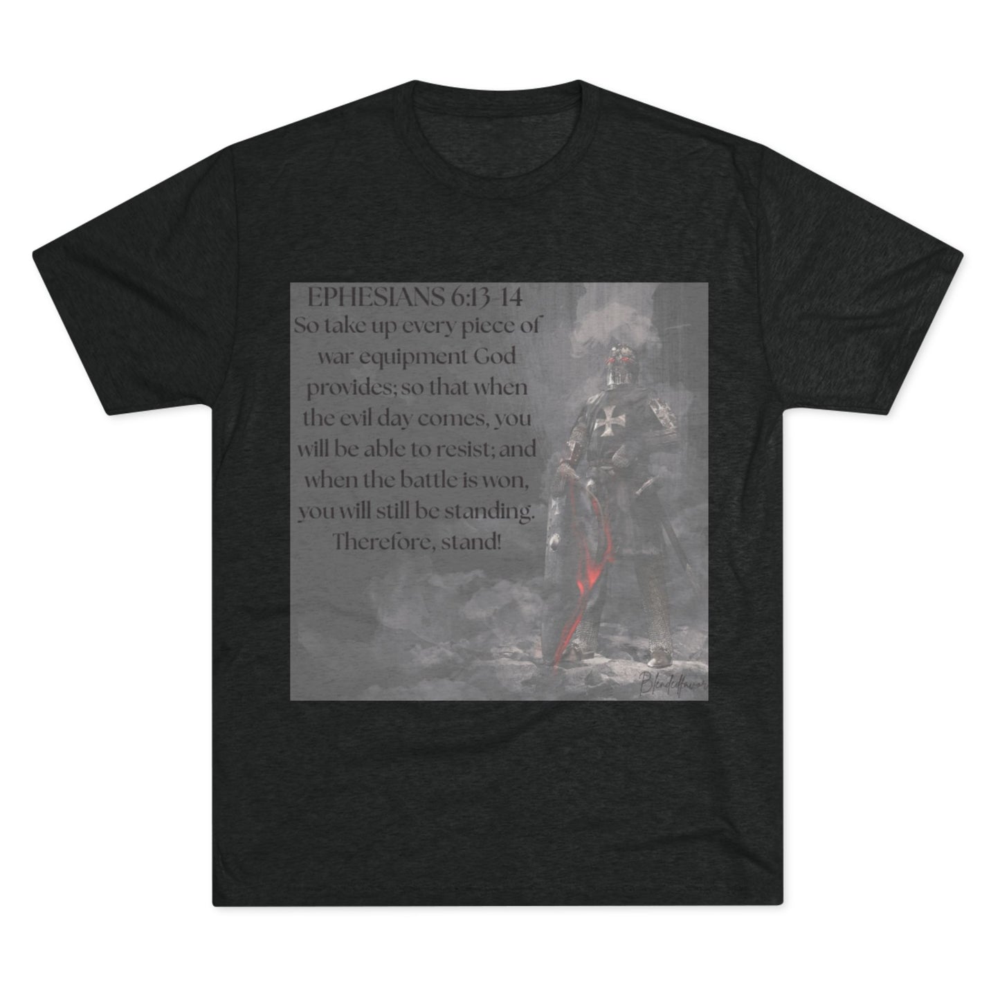 Inspirational Faith Crew Tee - Ephesians 6:13-14