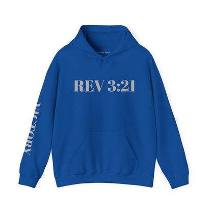 Inspirational REV 3:21 Unisex Heavy Blend Hoodie