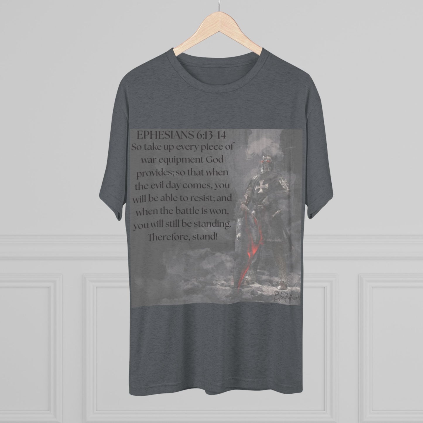Inspirational Faith Crew Tee - Ephesians 6:13-14
