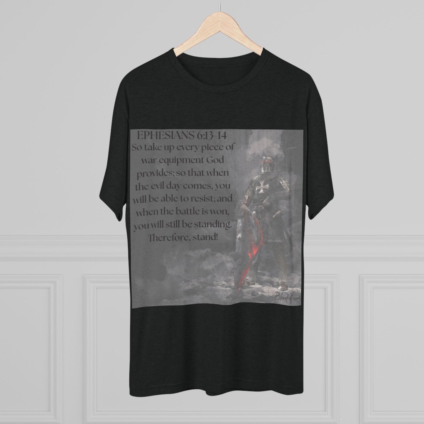 Inspirational Faith Crew Tee - Ephesians 6:13-14