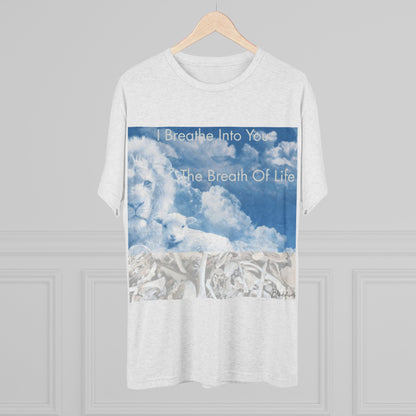 Inspirational Lion Crew Tee - "I Breathe Into You, The Breath Of Life"