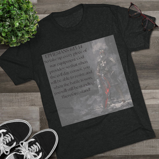 Inspirational Faith Crew Tee - Ephesians 6:13-14