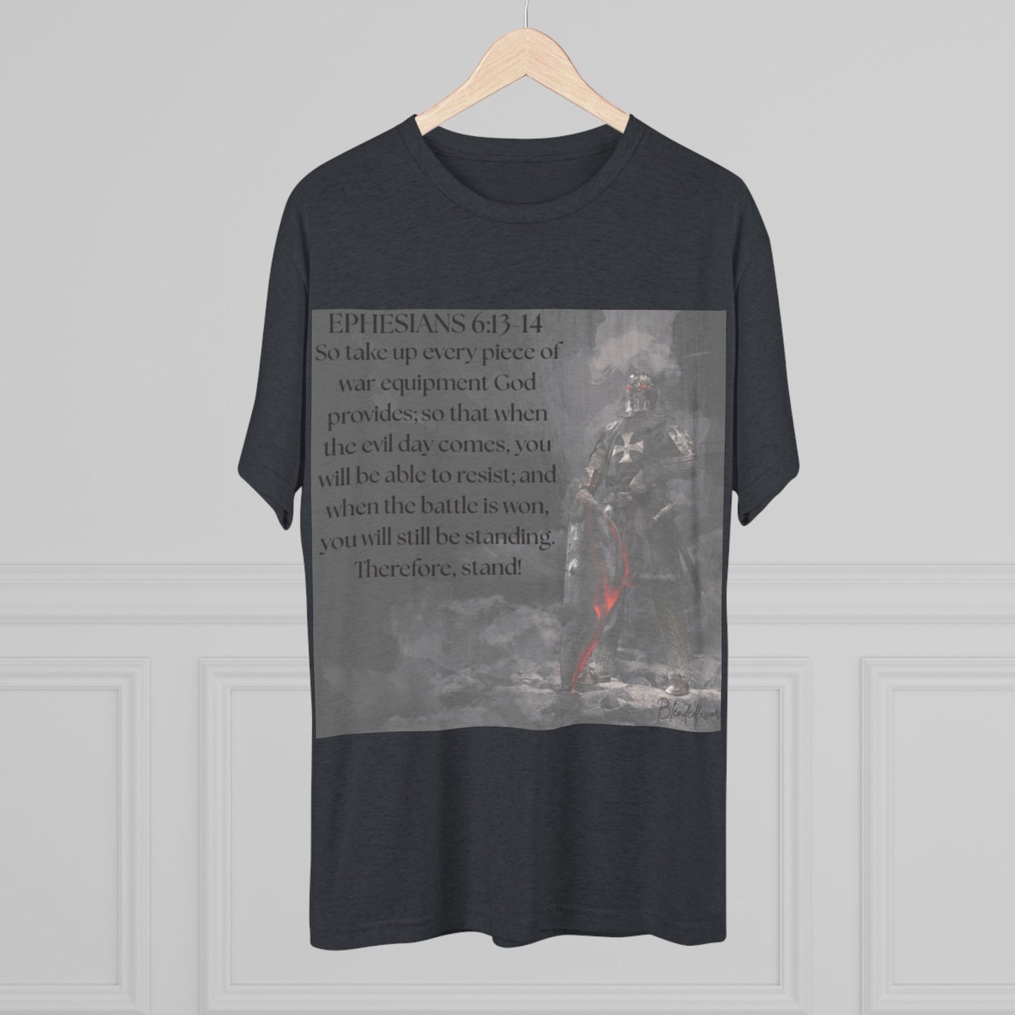 Inspirational Faith Crew Tee - Ephesians 6:13-14