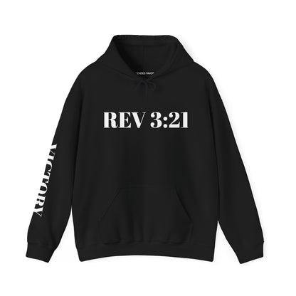 Inspirational REV 3:21 Unisex Heavy Blend Hoodie