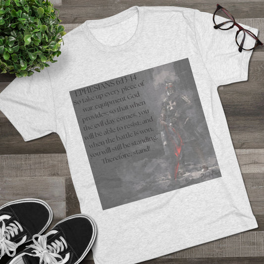 Inspirational Faith Crew Tee - Ephesians 6:13-14