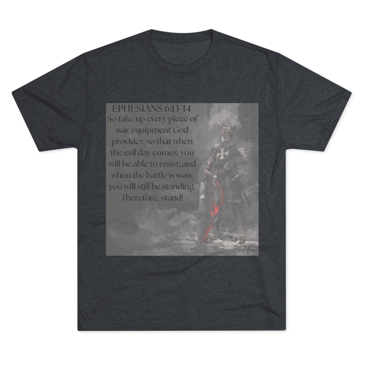 Inspirational Faith Crew Tee - Ephesians 6:13-14