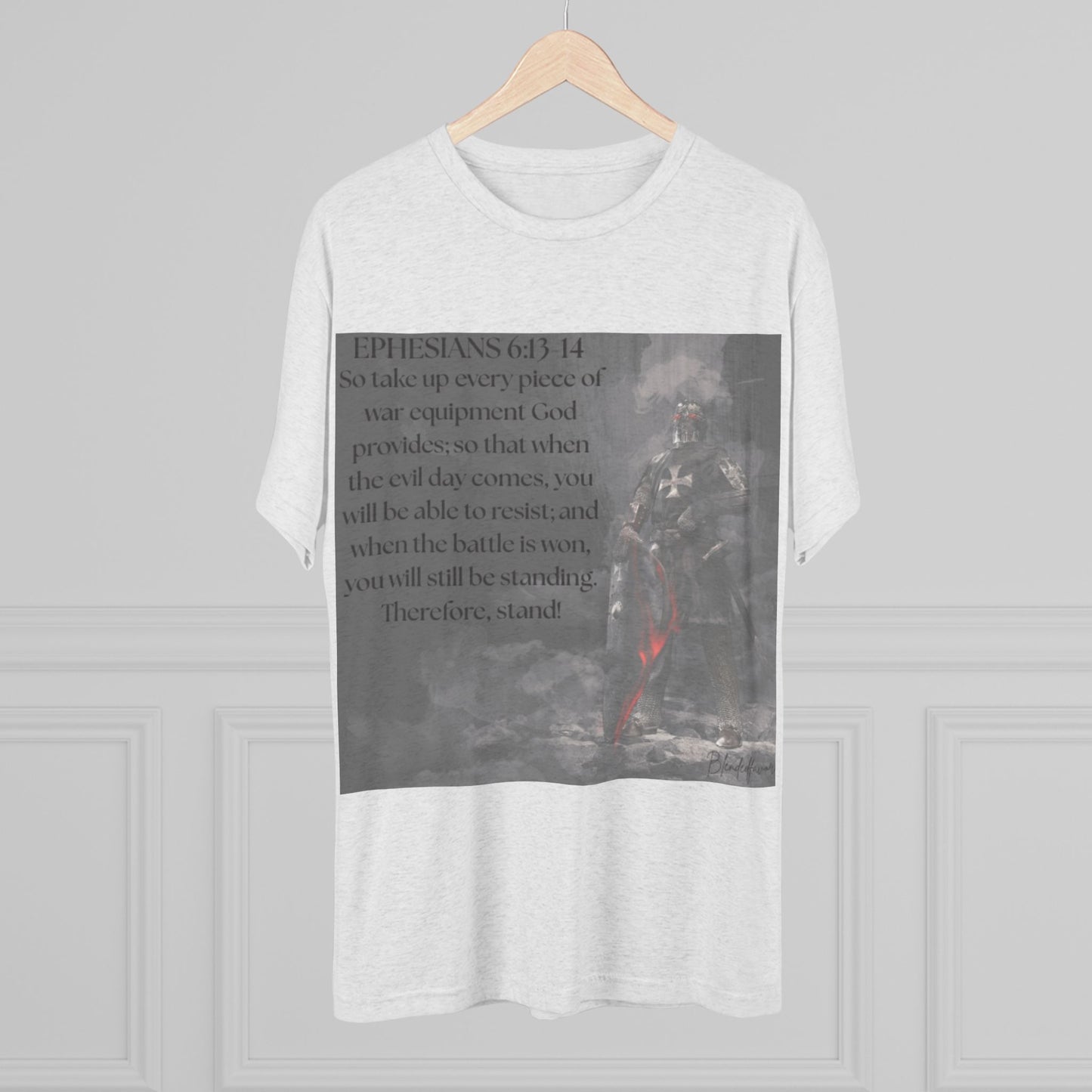 Inspirational Faith Crew Tee - Ephesians 6:13-14