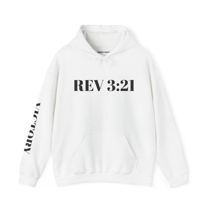 Inspirational REV 3:21 Unisex Heavy Blend Hoodie