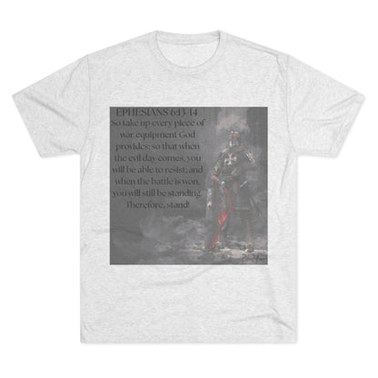 Inspirational Faith Crew Tee - Ephesians 6:13-14